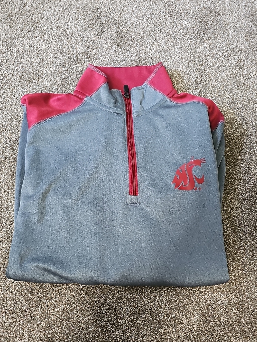 WSU Red and Gray Athletic Pullover